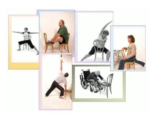 Examples of chair yoga