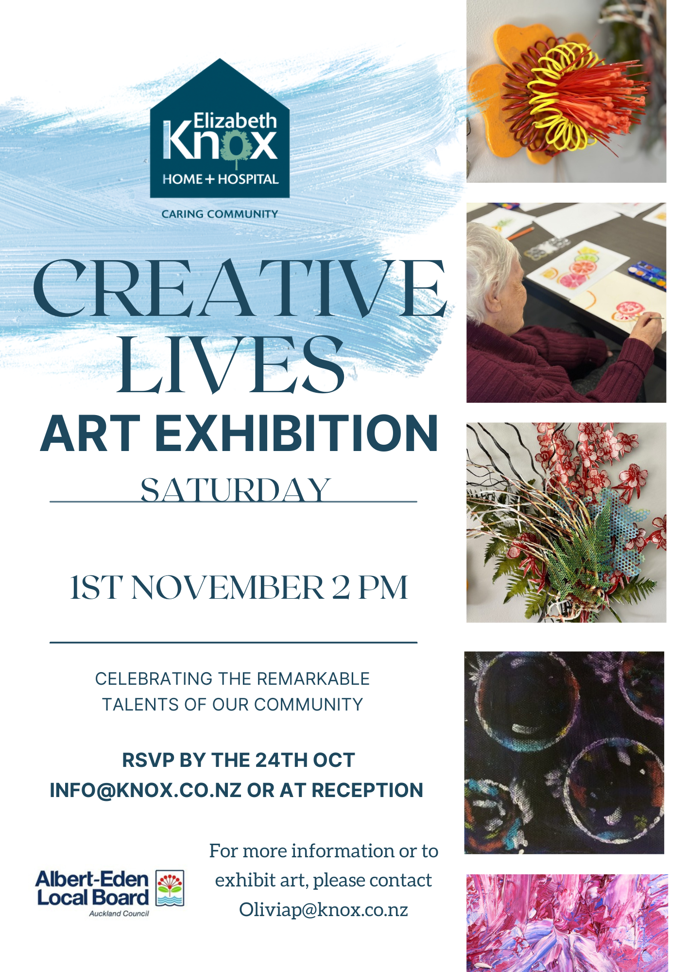 Creative Lives Art Exhibition poster