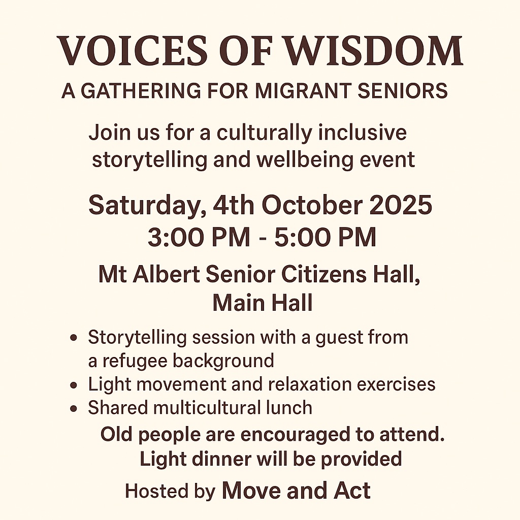 Voices of Wisdom poster, same text as description